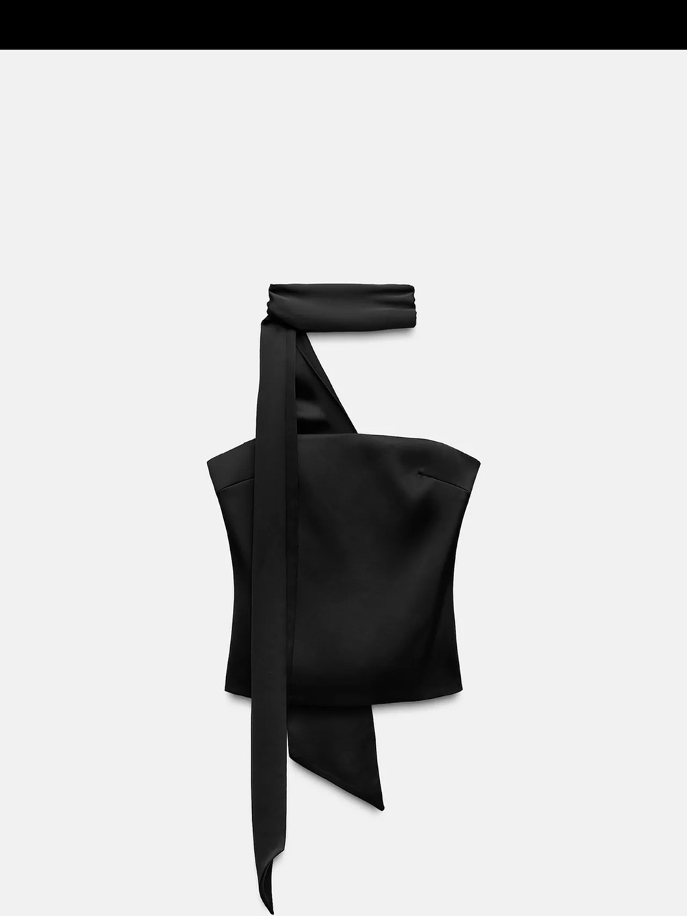 Zara Black Wrap Mini Top